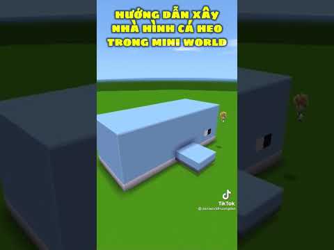 Video Cách xây nhà hình cá heo ở trong mini world - youtube