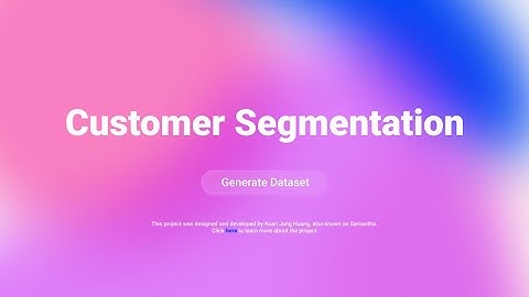 Customer Segmentation - Prototype