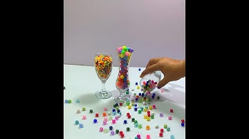 ASMR Reverse Multi Color Beads #short #shorts