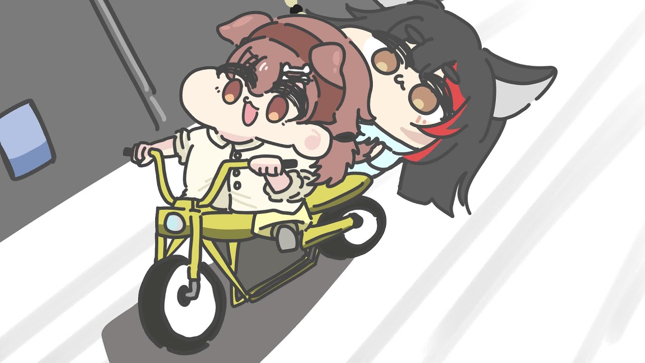 【手描き】ホロライブGTA1日目から大クラッシュを起こしまくる戌神ころね【戌神ころね/大神ミオ/ホロライブ切り抜き】