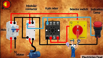 Modular Contactor 8 Pin Timer Connection Wiring Diagram