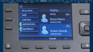 Mitel 6867i Phone: How to Use Conference