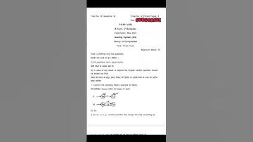 Theory of Computation 2023 Rgpv Question paper