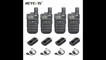 RB615 RB15 Mini PMR Walkie Talkie 4pcs PMR446 FRS Radio Two Way Radio Walkie-Talkie for Hotel