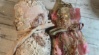 Custom Dyed Lace and Bling Package in Blush for my Square Dance Project (Bohodaydreams)