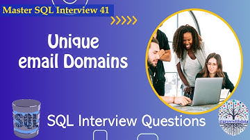 Unique Email Domains | SQL Interview | Data Engineer Interview Question | FAANG Interview Questions