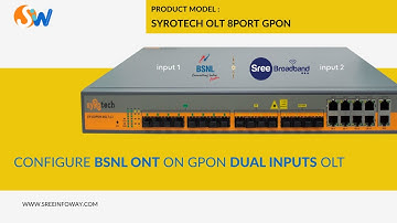 BSNL FTTH Internet and Voice Configuration and profile creation on Syrotech GPON OLT