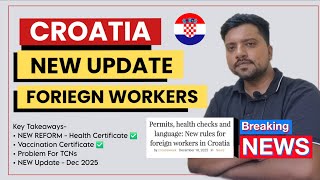 Croatia Work Permit New Rules Health Certificates Mandatory Croatia Work Visa New Update