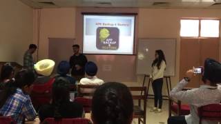 Manik Sharma presenting Android app screenshot 2