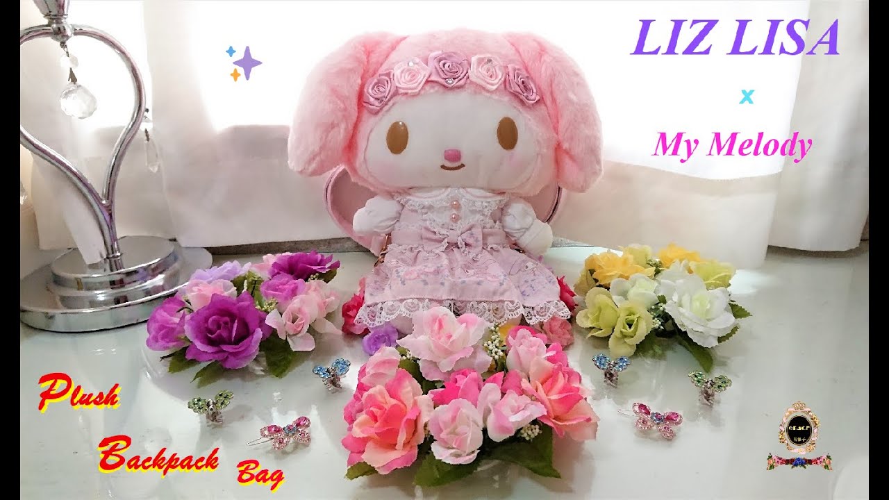 ❷❶ 🌸LIZ LISA x My Melody Plush Backpack Bag🐰 - YouTube