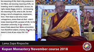 20181212 1530 LZR Kopan  - Meditate on Lamrim to become free from suffering
