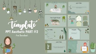 Template PPT Aesthetic #2 Green Plant Series [Free Download]