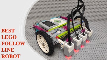 Follow Line using EV3 Medium Motors Design With Steps #house_of_robots #lego #legorobotics