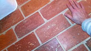 Ziegelfliesen Gewachst