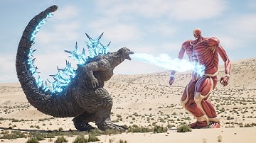 Amazing Colossal Titan & Godzilla Scenes by Dazzling Divine
