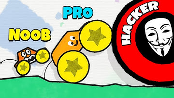 NOOB vs PRO vs HACKER - JellyCar Worlds