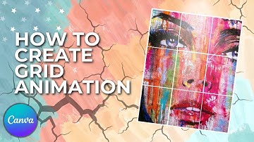 How To Create an Animation Grid In Canva Tutorial | Rulers & Frames Tutorial In Canva