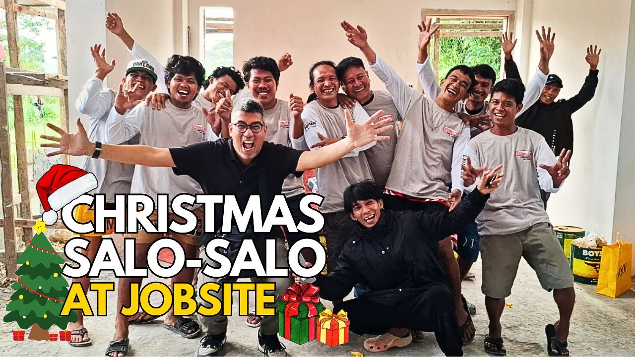 CHRISTMAS SALO-SALO AT JOBSITE | Life on Site Antipolo