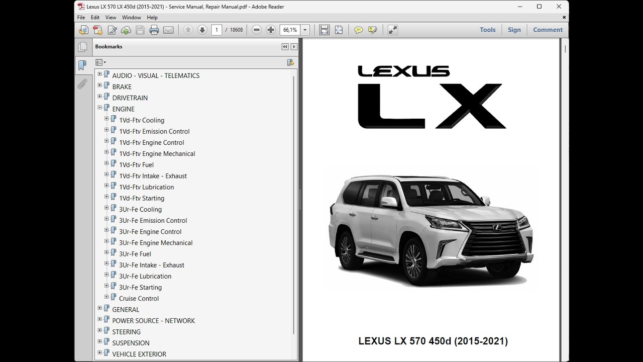 Lexus LX 570 LX 450d 2015-2021 - Workshop Service Repair Manual