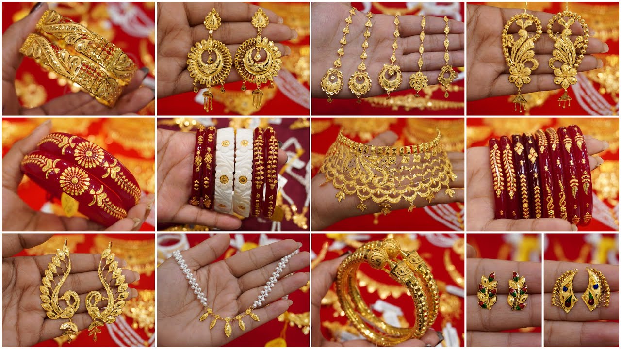 DHAMAKA🔥 Matro 1 Gram Theke Gold Jewellery 😍😲| Necklace/Choker/Sakha/Pola/Tikli/Noya/Earrings 14
