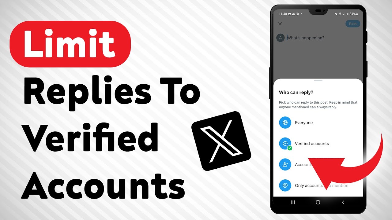 How To Allow Only Verified Accounts To Reply On Your Post In X - YouTube