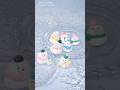 甘くてふわふわな雪だるまがたくさん出来ました☃️ #shorts