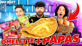 VIDEO SIN CORTES NI EDICIÓN, ASI SOMOS REALMENTE *OMELETTE DE PAPAS FRITAS* | RULÉS