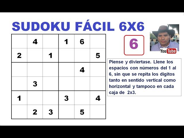 Sudoku 6x6 - Fácil 