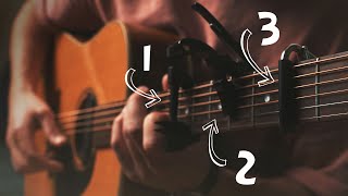 When you put 3 capos on a single guitar
This is an original composition I made yesterday using three different capos on my acoustic guitar.
Find me here:
T A B S ✔ https://bit.ly/2Fsx7bm
P A T R E O N ✔ https://www.patreon.com/daxandreas
I N S T A G R A M ✔ https://instagram.com/daxandreas
F A C E B O O K ✔ https://www.facebook.com/daxandreas
S P O T I F Y ✔ https://open.spotify.com/artist/1wPXFhMasM0b0nROJaB3S4
Please subscribe if you enjoy this video: http://bit.ly/SubscribeToDaxAndreas
Tuning: D - A - E - G - B - E with a full capo on the 2nd fret, a partial capo covering strings 3,4,5 on the 4th fret and a spider capo on the 7th fret covering string 1 and 2.
Audio: Zoom H4N
Camera: Sony A7III
Guitar: Blueridge BR60 When you put 3 capos on a single guitar