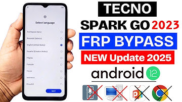 Tecno SPARK Go 2023 : GOOGLE/ FRP BYPASS Android 12 (Without PC) Apps Not Working 100% Working 2025