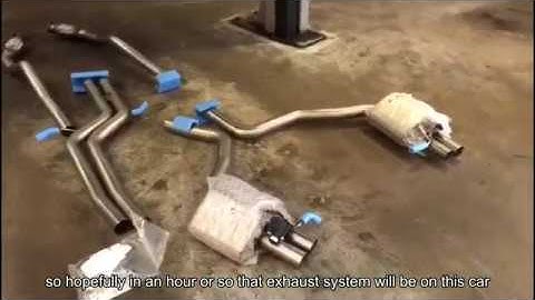 Milltek non-resonated peformance exhaust system on an Audi RS6