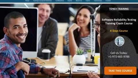 Software Reliability Testing Training Crash Course 2019 ‐ Tonex.Com