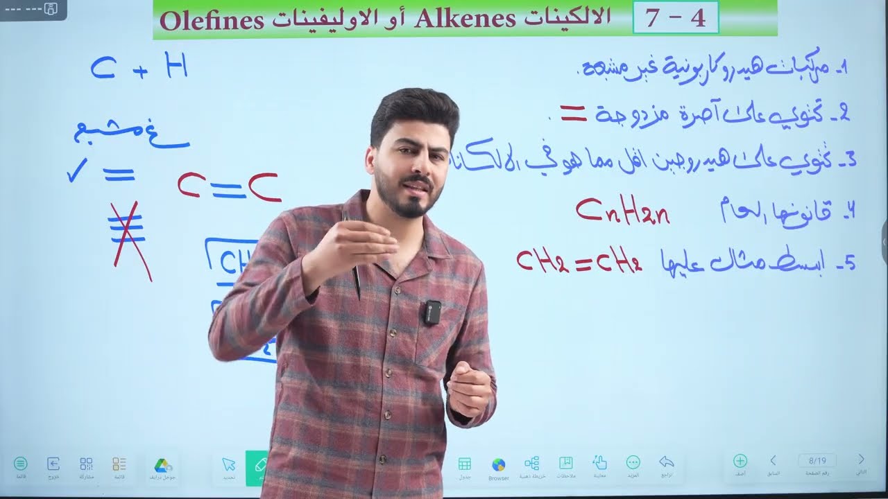 الكيمياء العضوية || محاضرة  6  الالكينات والمتجانسات || الرابع العلمي || المنهج الجديد  2026 حديث