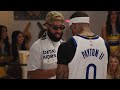 Gary Payton II & Larry June  vs. Andrew Wiggins & P-Lo in Warriors Handshake Battle