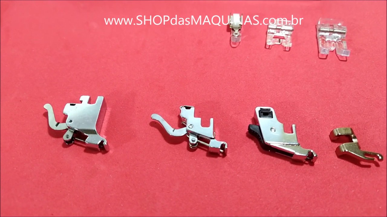 Calcador sapatinhas e hastes para maquina de costura como escolher e como usar