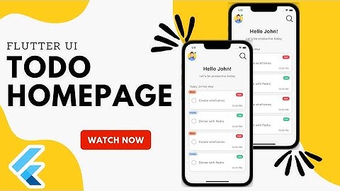 Flutter TODO App (Part 1) | Flutter UI | Flutter 3