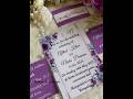Save the date video💜🤍 #gift #art #diy #wedding #craft #love #savethedate #savethedatevideo#stdcard