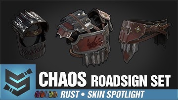 Rust Skin Spotlight • Chaos Roadsign Set (Armored Pants, Armored Vest, Coffee Can Helmet)