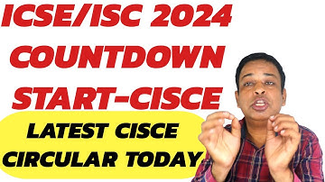 ICSE/ISC 2024:CISCE Start Countdown for ICSE/ISC 2024 | CISCE Board Exams 2024🔥 @TuitionICSEOnline ​