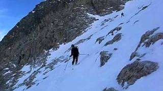 Ski descent of the Muraillette, Ecrins