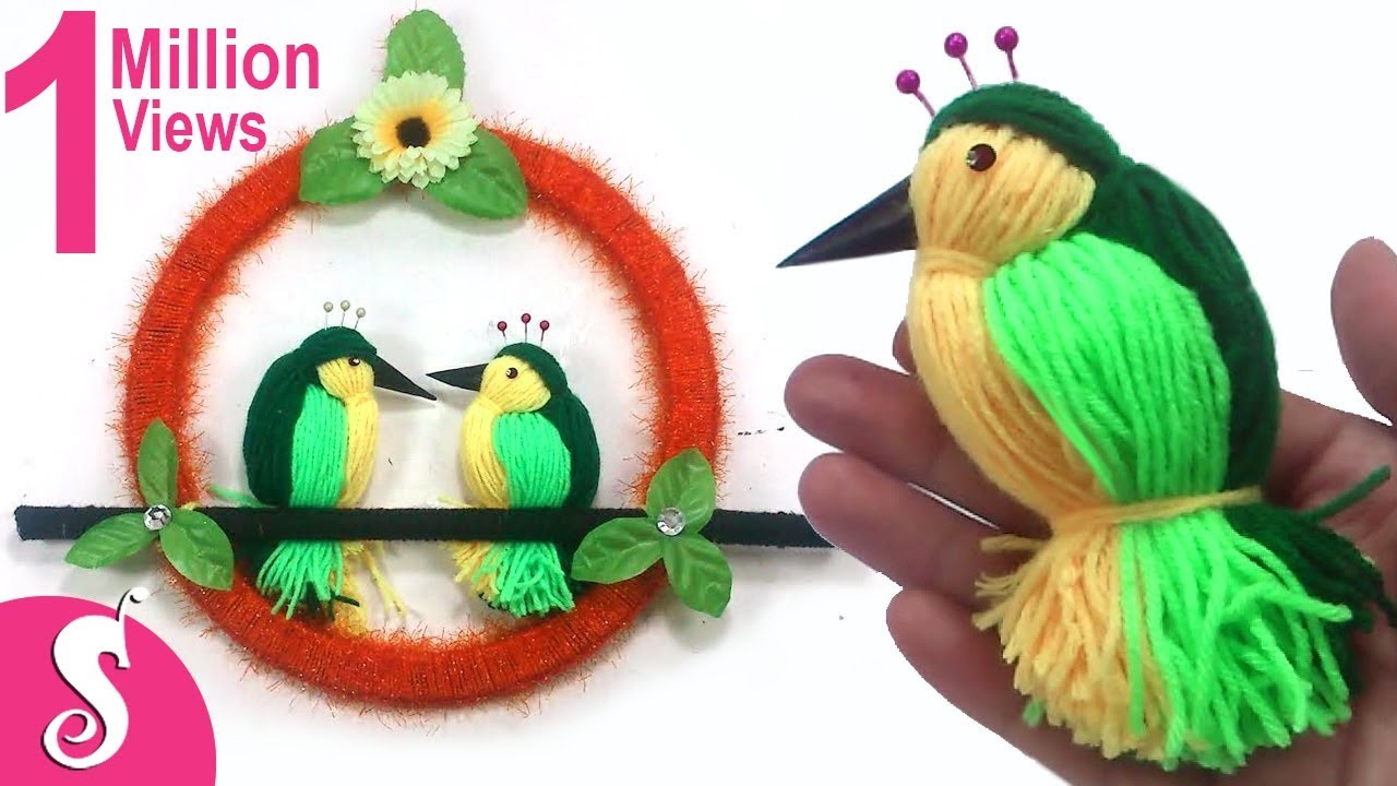 Diy Woolen Peacock Wall Hanging Decoration Diy Woolen Peacock Wall Hanging Decoration