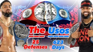 All The Usos Undisputed WWE Tag Team Championship Defenses (623 Days \& 25 Defenses)