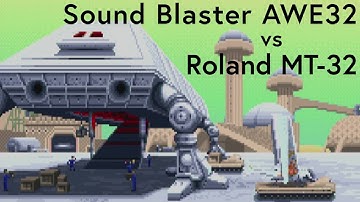 Dune II Intro: Sound Blaster AWE 32 vs Roland MT-32