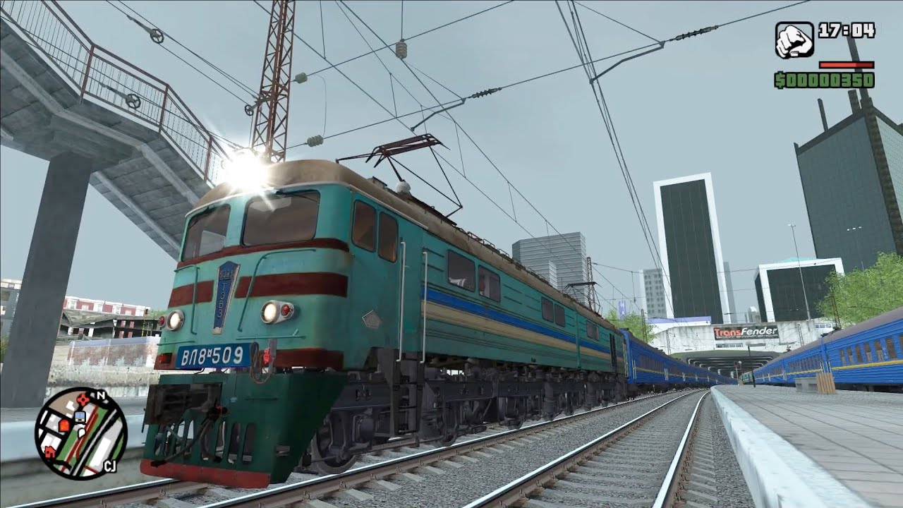 GTA San Andreas Realistic Railroad Simulator