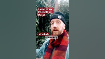 2 Ways to say MEMORY in #danish | can you understand the difference in the #danishlanguage ?