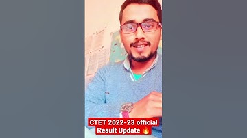 💯Breaking🔥CTET RESULT 2022-23 Official✌️कब आ रहा हैं रिजल्ट #ctetresults  #shorts  #ctetresult2022