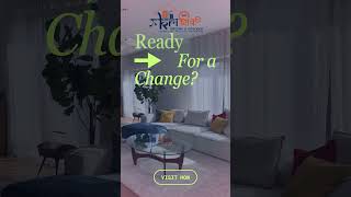 Ready for a Change? 😍 Living Room Interior Transformation | Krishiv Interior Nashik #shorts