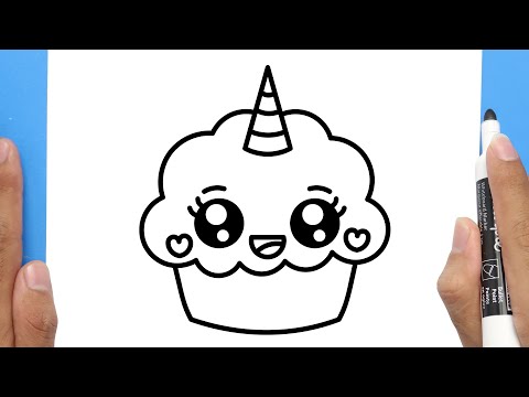 How to Draw a Cupcake Unicorn | Step by Step TUTORIAL for Beginners