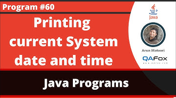Java program to print the current system date and time