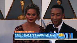 Chrissy Teigen and John Legend fire back over false ‘pizzagate’ conspiracy theory